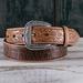 Ariat A1022008-40 Western Belt Mens Croco Print Embossed Floral, Size - 40