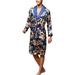 Men's Lace Up Pajamas Kimono Smooth Comfy Soft Bathrobe Home Sleepwear Pjs