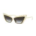 Dolce & Gabbana Women's Metal Cat-Eye DG2254H Sunglasses Gold/Black