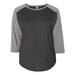 LAT - New IWPF - Women - Curvy Collection Women's Baseball Three-Quarter Sleeve Tee