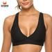 Spawn Fitness Sports Bra High Impact Support Workout Tops for Women Black XL