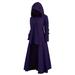 GadgetVLot Dress Hooded Dress Jumper Solid Color Jacket Halloween Hunter Casual Winter Stretch Loose S-5XL Hoodie Costumes Vintage