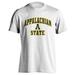 Appalachian State University ASU Mountianeers Arch Mascot White Short Sleeve T-Shirt