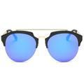 Dasein Semi Rimless Polarized Sunglasses Women Men Retro Sunglasses