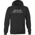 Made in San Diego Cali Beach Born Raised Pullover Hoodie Medium Dark Grey