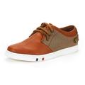 Bruno Marc Mens Mesh Leather Sneakers Casual Shoes Slip On Lace Up Waking Shoes Ny-03 Tan 7
