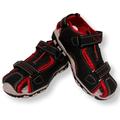 Boys Sandals Toddler and Little Kids Closed Toe Shoes, Black Red and Brown Orange, Size 9-13