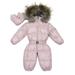 Unisex Long Sleeve Baby Romper One Piece Bodysuit with Zipper Front and Collar Hoodie Boys Girls Lovely Waist-down Jumpsuit(Newborn Baby Boy Girl&Infant)