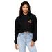 Cropped Hoodie Cherry Crop Top Hoodie Black Cropped Top Crop Sweatshirt Tops for Women Hooded Sweatshirt Womens Crop Tops Cropped Fleece Cherry Hoodie