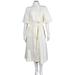 Burberry Ladies Off White Ss Structured Dress