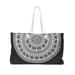 Tote Bags, Black And White Bohemian Style Weekender Tote Bag