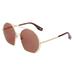 Marc Jacobs MARC325S 0NOA Gold Burgundy Round Sunglasses