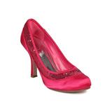 New Women Girl-516 Satin Sequinned Round Toe Stiletto Pump