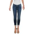 Joe's Jeans Womens Mid-Rise Cuffed Cropped Jeans