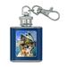 Sydney Opera House Australia Dog Rabbit Guinea Pig Stainless Steel 1oz Mini Flask Key Chain