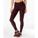Nike Womens Legend Compression Logo Print Dri-Fit Leggings Wine/Pink X-Large