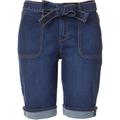 Gloria Vanderbilt Petite Self Belted Denim Bermuda Shorts