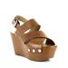 Marc Fisher LTD Bianka Wedge Sandals Brown