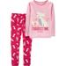 Long Sleeve Cotton Tight Fit Pajamas, 2pc Set (Baby Girls & Toddler Girls)