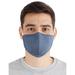 Fabric Face Mask Washable with Carbon Filter PM2.5 - Reusable Cloth Face Mask - Chambray Navy [Single Pack]