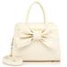 Scarleton Quilted Bow Satchel Handbag for Women, Vegan Leather Crossbody Bag, Shoulder Bag, Tote Purse, H1048