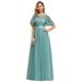 Ever-Pretty Womens Elegant A-Line Bridesmaid Dresses for Women 00904 Dusty Blue US12