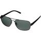 Polaroid P4407/S Aviator Sunglasses,60mm,Black Gunmetal/Gray Polarized