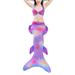 CVLIFE Baby Kids Girls Mermaid Tail Swimmable Bikini Sets Cute Tankini Set Swimwear Swimsuit 12 Types 3Pcs Summer Beachwear Bathing Suit Swimming Costumes 4-13Years Birthday Gifts Party