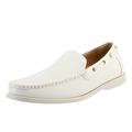 Bruno Marc Men's Comfort Breathable Flats Shoes Casual Loafers Boat Driving Penny Slip-On Shoes BUSH-05 WHITE Size 9.5