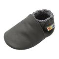 yalion baby boys girls shoes crawling slipper toddler infant soft leather first walking moccs(grey,12-18 months)