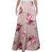 City Studio Womens Juniors Floral Print Long Maxi Skirt