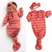 Newborn Baby Girl Sleepwear Nightgown Floral Sleeping Gown Headband Sleeping Bags Coming Home Outfits 0-6Months