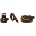 Mens 1-1/2" Wide Brown Western 100% Cow Leather Ranger Belt Casual 26RAA154