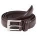Sportoli Mens Belt Classic Stitched Genuine Leather Dress Belts - Black & More Colors