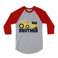 Tstars Boys Big Brother Shirt Big Brother Gift for Tractor Loving Birthday Graphic Tee Pregnancy Announcement Big Bro Gifts for Brother Toddler 3-4 Sleeve Baseball Jersey Shirt