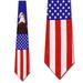 Eagle and American Flag Necktie Mens Tie by Tieguy