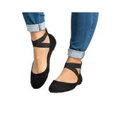 Women's Ankle Strap Ballerina Ballet Flats Casual Comfy Party Round Toe Shoes