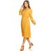 Womens Button Shirt Dress Long Sleeve Casual Party Dress with Pockets