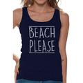 Awkward Styles Beach Please Women Tank Top Women's Vacation Tank Hawaiian Sleeveless Shirt Beach Outfit for Women Summer Party Outfit Summer Vacation Shirts Vacay T-Shirt Hawaiian Vibes Tshirt