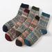 CABINA HOME 5 Pairs Mens Wool Cashmere Socks Warm Winter Thick Business Vintage Comfortable Soft Socks