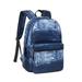 Wholesale 18" Printed Backpack Simple Pattern Bookbag Classic Travel Daypack for laptop & Tablet, 25pcs, Denim Jean