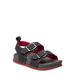 Rugged Bear Vegan Leather Two Buckle Colorblock Footbed Sandal (Toddler Boys)