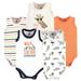 Hudson Baby Boy Cotton Sleeveless Bodysuits, 5-Pack