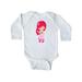 Inktastic Strawberry Girl, Pink Hair, Pink Dress, Pink Shoes Infant Long Sleeve Bodysuit Female
