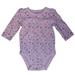 Jumping Beans Infant Girls White Polka Dot Ruffle Long Sleeve Bodysuit 3m