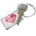 NEONBLOND Keychain I Choose You Valentine's Day Hot Pink Geometric Heart