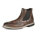 Bruno Marc Mens Dress Riding Ankle Boots Military Combat Chelsea Chukka Oxfords Boots BROWN BERGEN_12 size 10