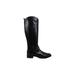 Bandolino Womens Jimani Leather Round Toe Knee High Riding Boots
