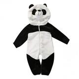 Infant Toddler Baby Girl Boy Romper Cartoon Animal Panda Bodysuit Hooded One Piece Halloween Christmas Playsuit Jumpsuit Pajama