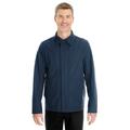 Men's Edge Soft Shell Jacket with Fold-Down Collar - NAVY - S